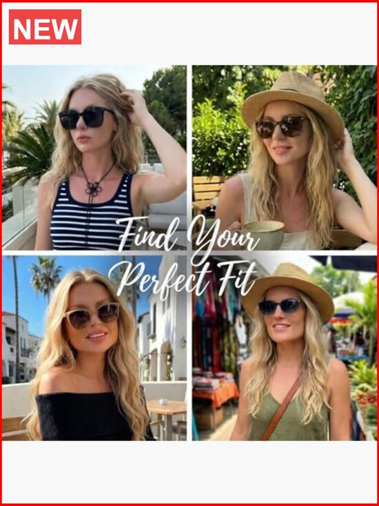 Polarized Sunglasses for Women, Trendy Square Shades with UV400 Protection (2 main image 7